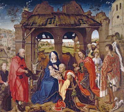 Die Anbetung der Könige, ca. 1455 (Eichenholztafel) von Rogier van der Weyden